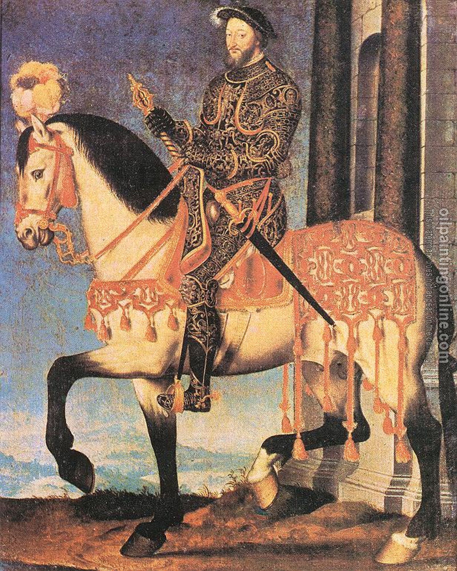 Francois Clouet - Portrait of Francis I King of France